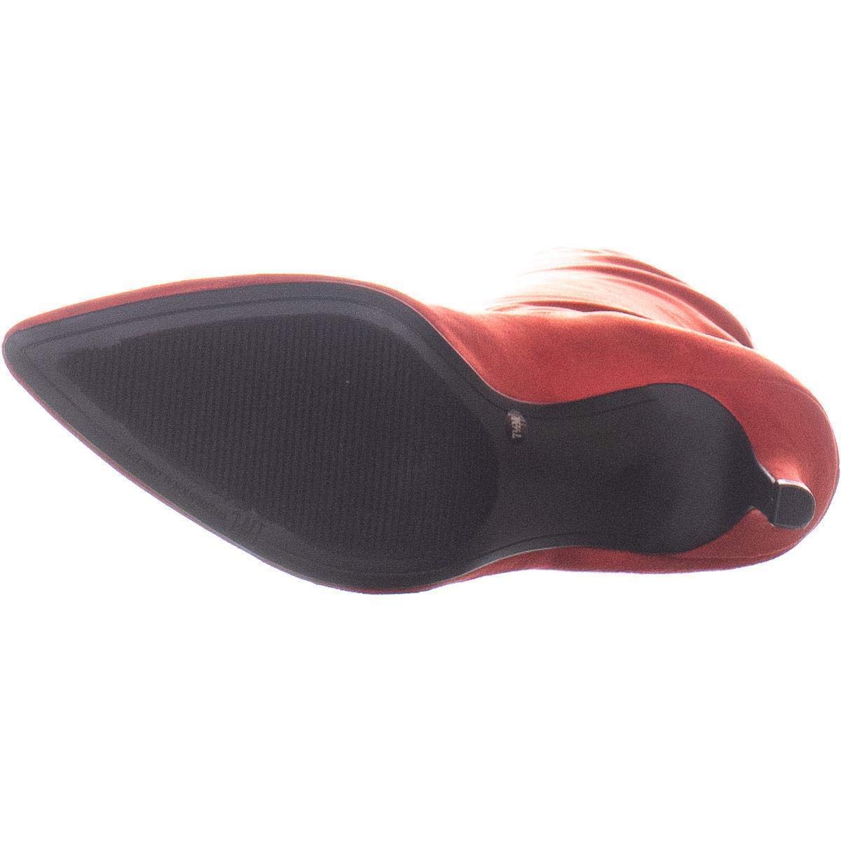 INC International Concepts Feminino BRIELLAF Tecido Pontudo, Lava Vermelha, Tamanho 6,5