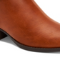 Botas femininas Style &amp; Co com recortes laterais trançados Felicity bico redondo salto bloco zíper marrom tamanho 9,5 M