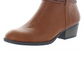 Estilo &amp; Co. Felicity feminino, bico redondo, couro sintético, liso, cor conhaque, tamanho 9M