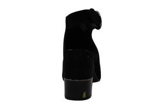 Alfani Floriss Camurça Peep Toe Sandálias Casuais com Tira no Tornozelo Pretas Tamanho 9,5