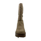 Botas femininas Madden Girl Kaylla com bico fechado falso e cano médio, marrom, tamanho 8,5 M
