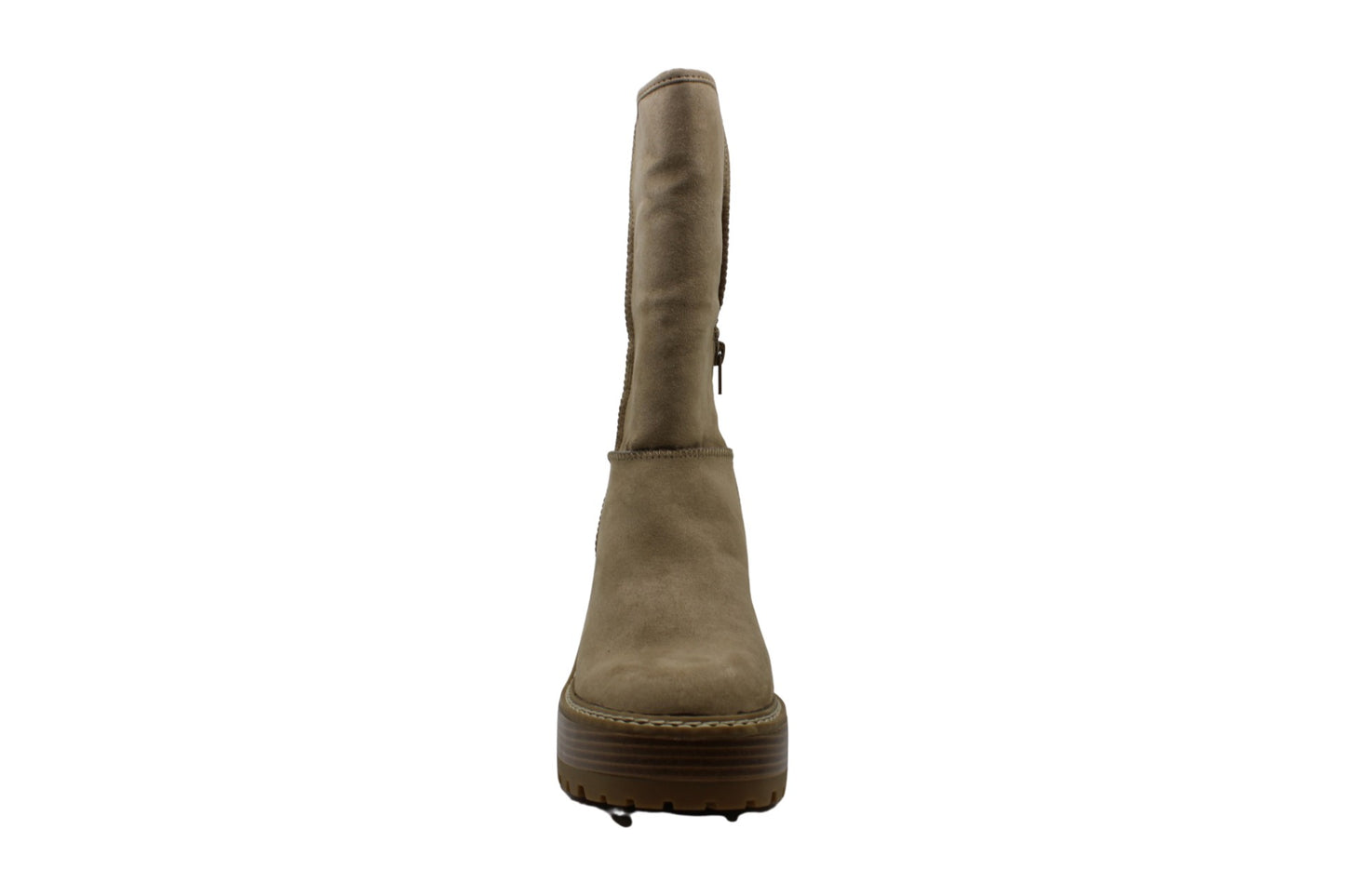 Botas femininas Madden Girl Kaylla com bico fechado falso e cano médio, marrom, tamanho 8,5 M