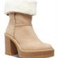Botas femininas Madden Girl Kaylla com bico fechado falso e cano médio, marrom, tamanho 8,5 M