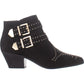 INC International Concepts Botas femininas com salto bloco Iliana, bico amendoado, com fivela confortável e tachas, tamanho 6,5 M