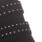 INC International Concepts Botas femininas com salto bloco Iliana, bico amendoado, com fivela confortável e tachas, tamanho 6,5 M