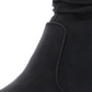 Botas femininas White Mountain Uptown de couro sintético perfuradas até o tornozelo, pretas, tamanho 5 M
