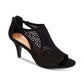 Sapatos Mule Femininos Estilo &amp; Co com Biqueira Aberta para Ocasiões Especiais, Pretos, Tamanho 5 M