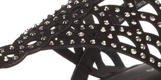 Sandália de salto Mariane feminina ZIGIny, preto sudette A, 8,5 M