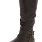 Botas de montaria femininas Cliffs by White Mountain Fairfield Buckle, marrom, tamanho 8