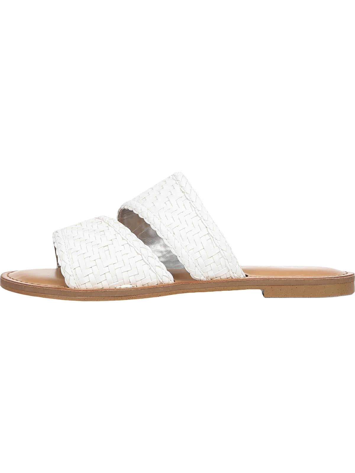 Carlos By Carlos Santana Holly Microsuede Woven Flats Feminino Branco Tamanho 7,5 M