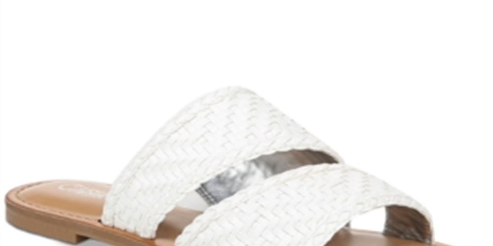 Carlos By Carlos Santana Holly Microsuede Woven Flats Feminino Branco Tamanho 7,5 M