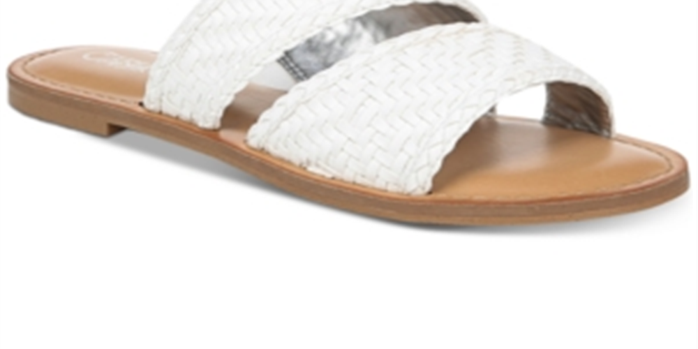 Carlos By Carlos Santana Holly Microsuede Woven Flats Feminino Branco Tamanho 7,5 M