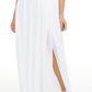 Vestido formal feminino City Studios, sem mangas, com zíper, bordado, decote ilusão, comprimento total, tamanho 7, branco
