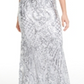 Vestido de festa longo estilo sereia com lantejoulas e alças finas B Darlin feminino, tamanho 5\6