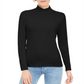 Blusa de gola falsa feminina Style &amp; Co, preta, tamanho pequeno