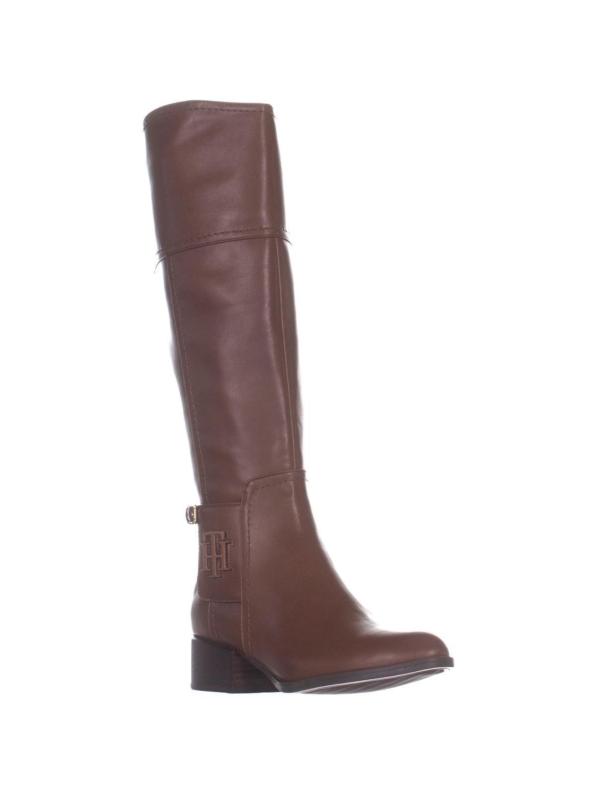 Tommy Hilfiger Merritt Botas de cano alto femininas, marrom, tamanho 6 M