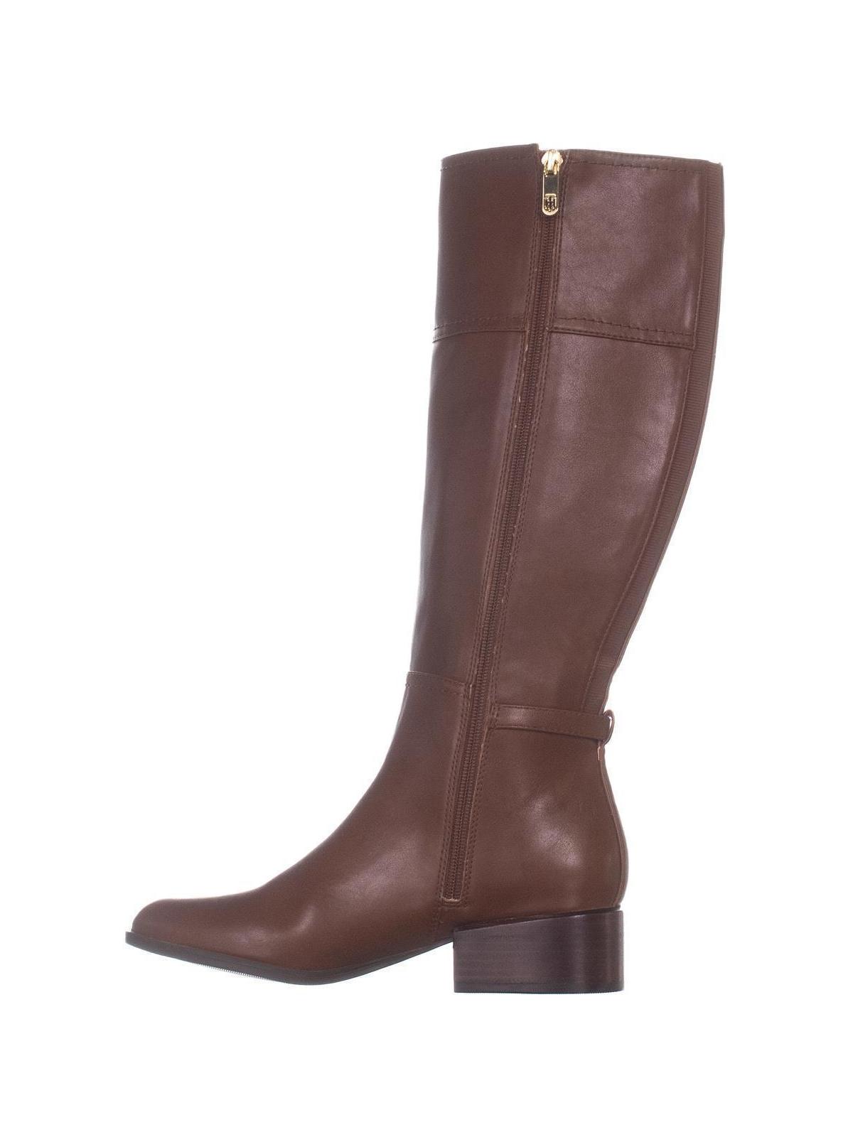 Tommy Hilfiger Merritt Botas de cano alto femininas, marrom, tamanho 6 M