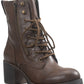 Botas femininas American Rag com salto bloco e bico amendoado, marrom, tamanho 7 M