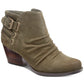 Botas BareTraps Reid Ankle Toe Redonda Femininas Verdes Tamanho 6,5 M