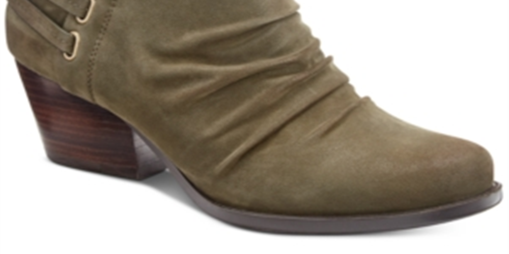 Botas BareTraps Reid Ankle Toe Redonda Femininas Verdes Tamanho 6,5 M