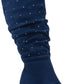 Botas Rialto Canoe Stud Trim Pregas Femininas Azuis Tamanho 9 M
