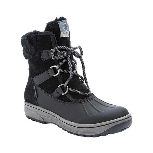 Botas Baretraps Danula Almond Toe para clima frio, pretas, tamanho 6,5 M