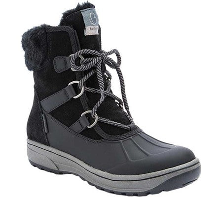 Botas Baretraps Danula Almond Toe para clima frio, pretas, tamanho 6,5 M