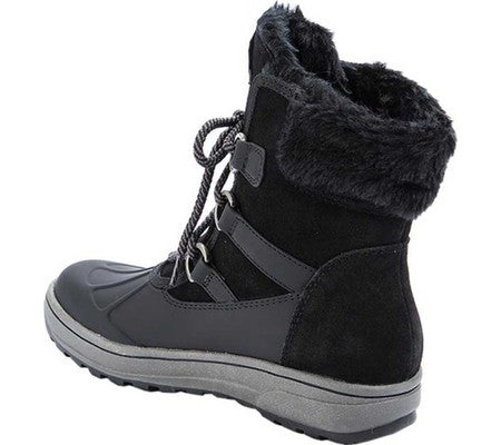 Botas Baretraps Danula Almond Toe para clima frio, pretas, tamanho 6,5 M