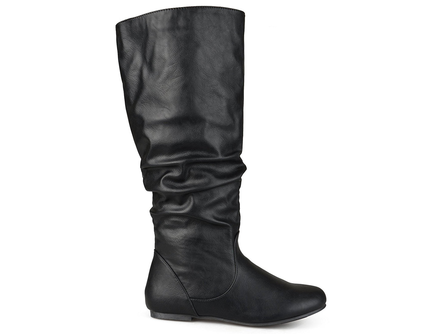 Bota de montaria feminina Journee Collection Regular e Wide Calf Joey, preta, tamanho 9.0