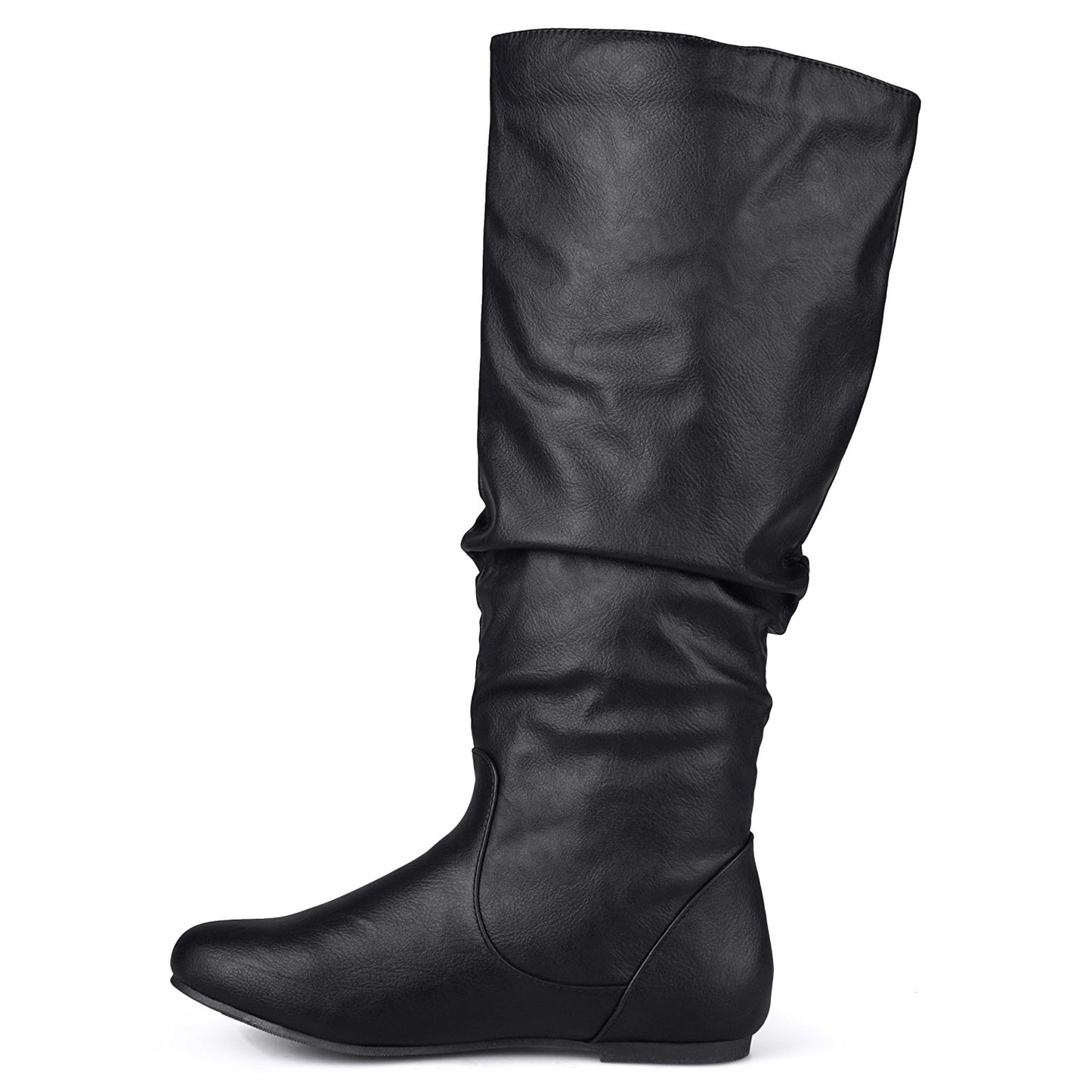 Bota de montaria feminina Journee Collection Regular e Wide Calf Joey, preta, tamanho 9.0