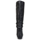 Bota de montaria feminina Journee Collection Regular e Wide Calf Joey, preta, tamanho 9.0
