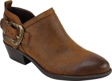 Botas femininas White Mountain Davenport de tecido bico fino, tamanho 6 M, marrom