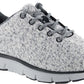 Tênis casual feminino Apex em malha de lã natural, cinza, tamanho 6,5W