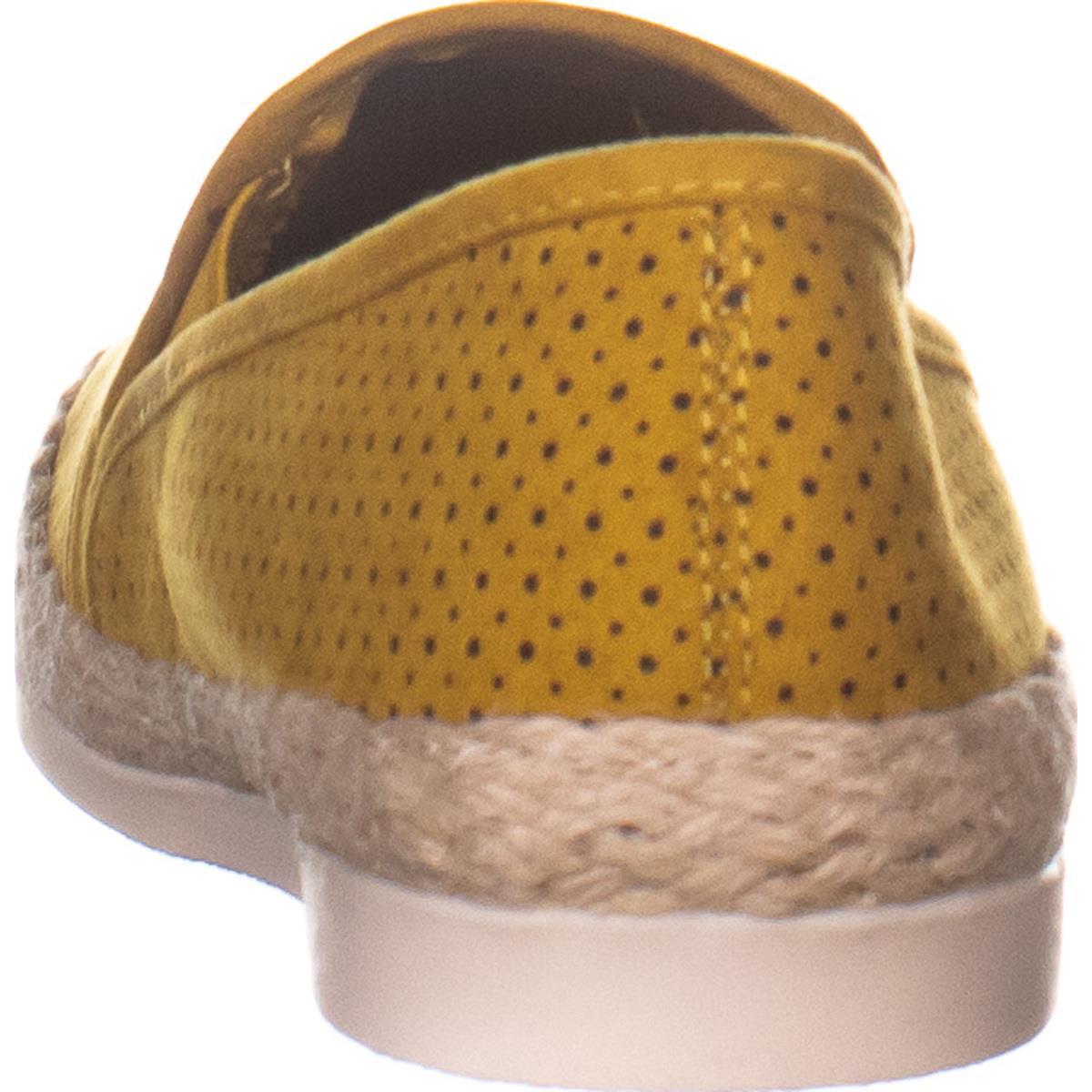 Alpargatas rasteiras ESPRIT Erin Slip-on femininas, amarelas, tamanho 6 M