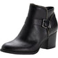 Botas femininas American Rag Milly Almond Toe na altura do tornozelo, pretas, tamanho 8,5 M