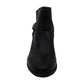 Botas femininas American Rag Milly Almond Toe na altura do tornozelo, pretas, tamanho 8,5 M