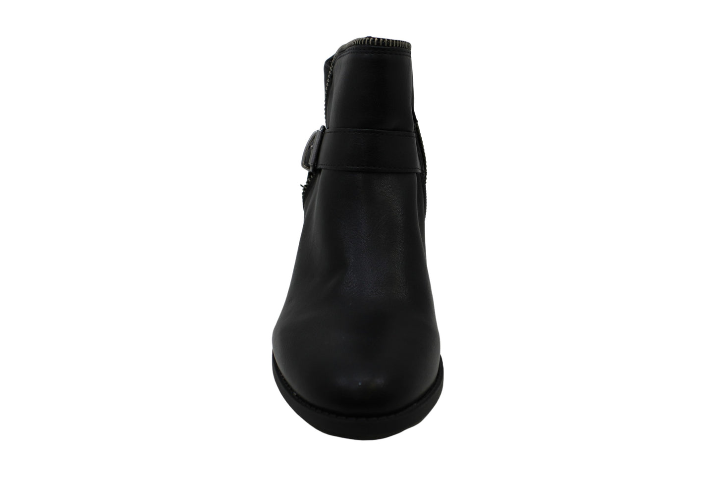 Botas femininas American Rag Milly Almond Toe na altura do tornozelo, pretas, tamanho 8,5 M