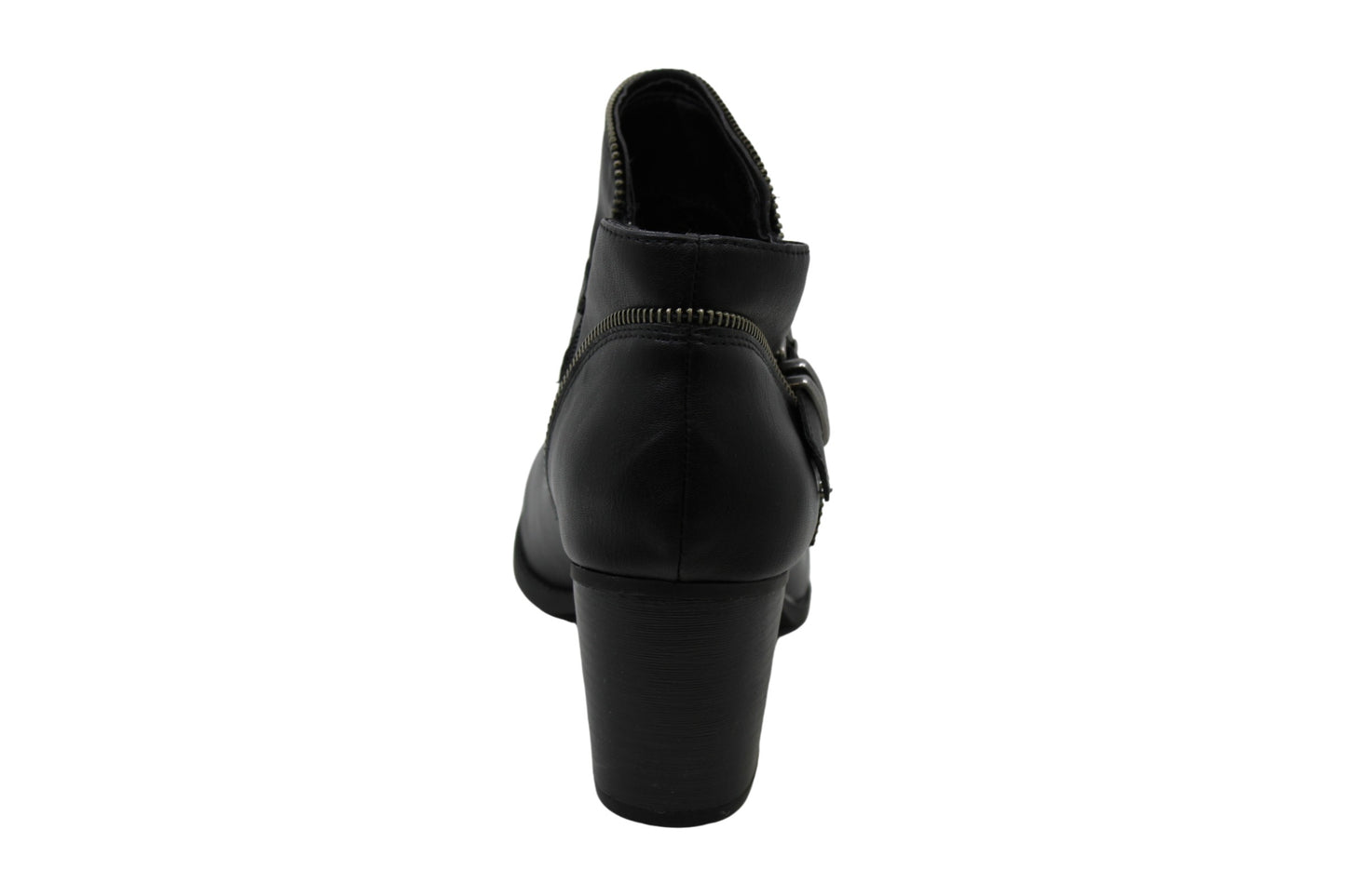 Botas femininas American Rag Milly Almond Toe na altura do tornozelo, pretas, tamanho 8,5 M