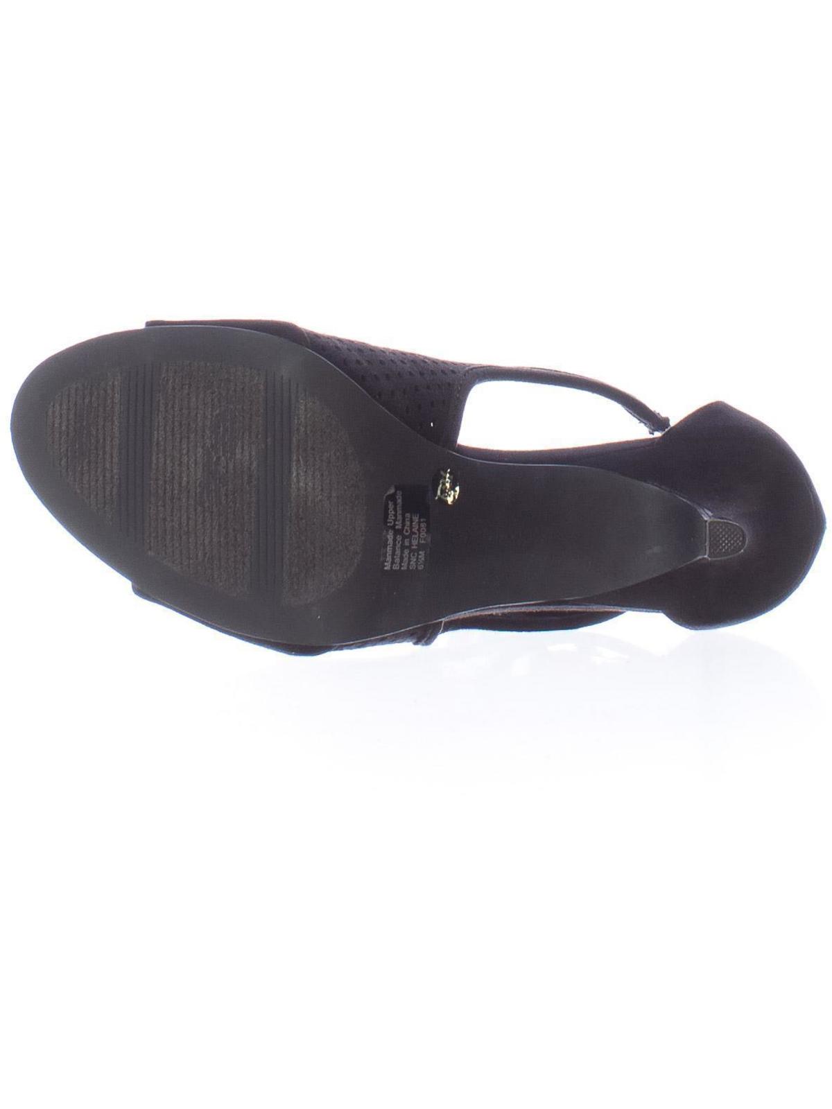 Sandálias femininas perfuradas Helaine da Style &amp; Co, pretas, tamanho 7 M