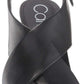 Calvin Klein Sandálias Femininas Myra Couro Salto Alto Pretas Tamanho 7,5 M