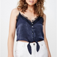 Top de renda Rochelle feminino Cotton on, azul, tamanho M