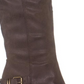 Botas femininas American Rag Emilee Fabric Almond Toe Knee High Fashion Cinza Tamanho 10,5 M