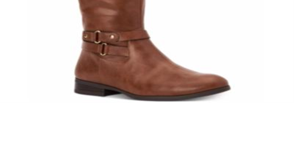 Botas femininas Kindell Wide Calf High, estilo &amp; Co, marrom, tamanho 10,5 MWC