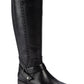 Botas de montaria Baretraps Abram WC de couro sintético, largas, pretas, tamanho 5,5