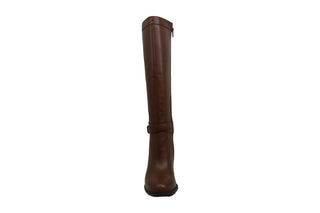 Giani Bernini Women's Rozario Leather Almond Toe Knee High Fashion Boots Brown Size 10 M