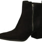 Botas Chelsea Madden Girl Winwood Fabric Femininas Bico Fino Cano Curto Pretas Tamanho 9 M