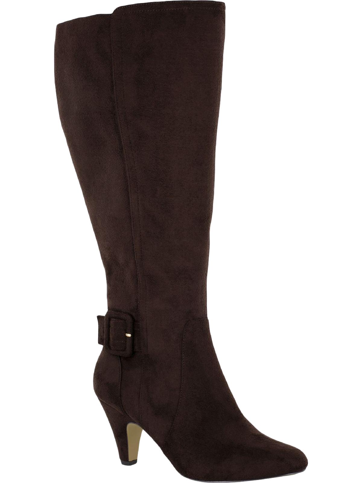 Bella Vita Botas Femininas de Camurça Troy II Plus com Cano Largo, Marrom, Tamanho 5,5 M