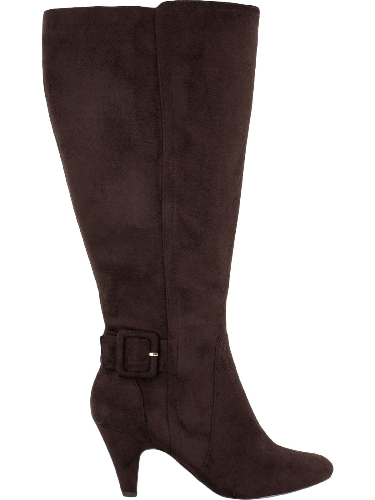 Bella Vita Botas Femininas de Camurça Troy II Plus com Cano Largo, Marrom, Tamanho 5,5 M
