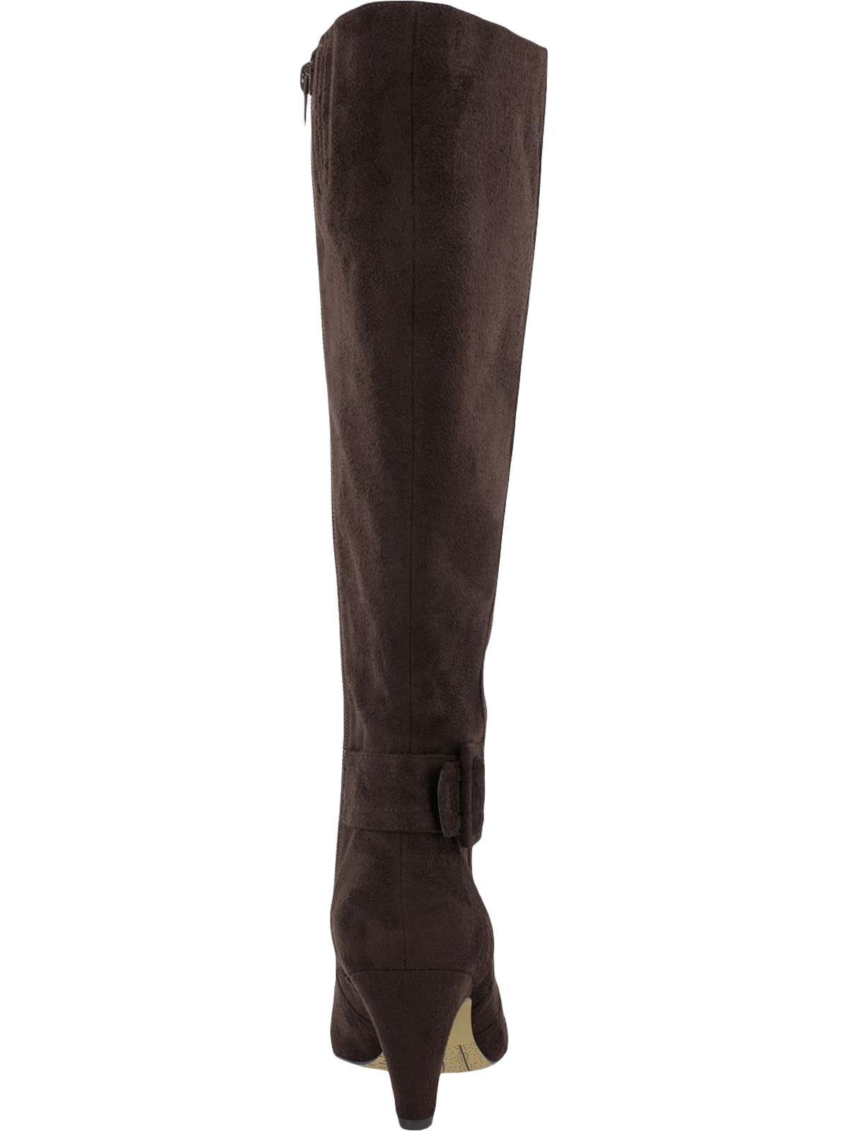 Bella Vita Botas Femininas de Camurça Troy II Plus com Cano Largo, Marrom, Tamanho 5,5 M