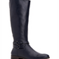 Botas femininas Kindell de bico fechado e cano médio, estilo &amp; co, azul marinho, tamanho 7,5 M-WC